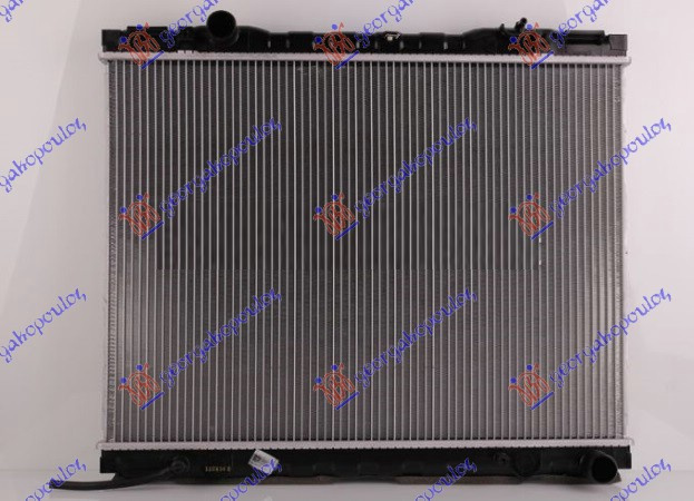 Radiator për motor 2.5 CRDi (me/pa kondicioner) M/T -06 (46.5x62.8) tubë8mm DOOWON tipi