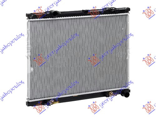 Radiator për motor 2.5 CRDi (me/pa kondicioner) (marsh manual/automatik) -06 (46.5x62.8) tubë8mm DOOWON tipi