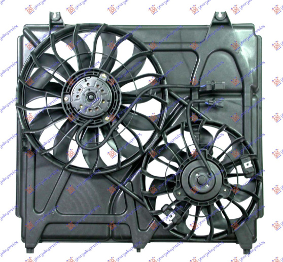Ventilator komplet (dopio) benzinë/dizel (T.HALLA)
