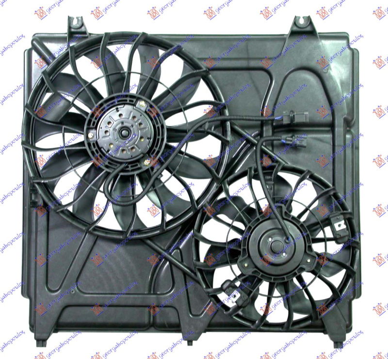 Ventilator komplet (dopio) benzinë/dizel (T.HALLA)