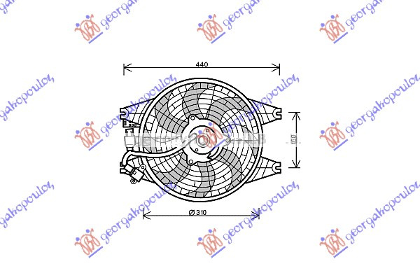 Ventilator komplet benzinë - dizel