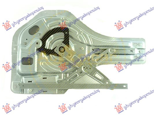 Ngritës/rregullator për dritaren e pasme elektrik (pa motor) (me panel/mbajtës) (А cilësi) (Origjinal)