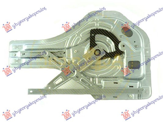 Ngritës/rregullator për dritaren e pasme elektrik (pa motor) (me panel/mbajtës) (А cilësi) (Origjinal)