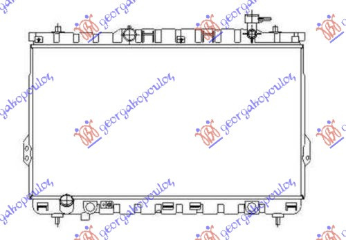 Radiator për motor 2.0-2.4 16V (me/pa kondicioner) (marsh automatik) (72x40)