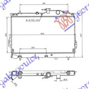 Radiator për motor 1,5 CRDi (me/pa kondicioner) (36x62,4)