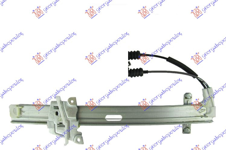Ngritës/rregullator për dritaren e pasme elektrik (pa motor)