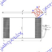 Radiator i kondicionerit 2.0-2.5-3.0 dizel (59x32.5x)