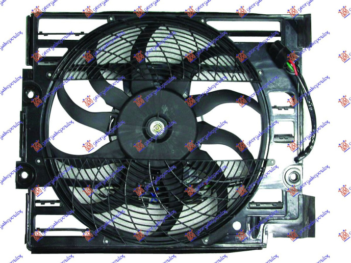 Ventilator komplet për kondicioner -98 (benzinë/dizel) (4 pinë)