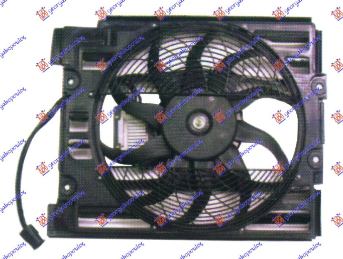 Ventilator komplet për kondicioner 98- (benzinë/dizel) (3 pinë)