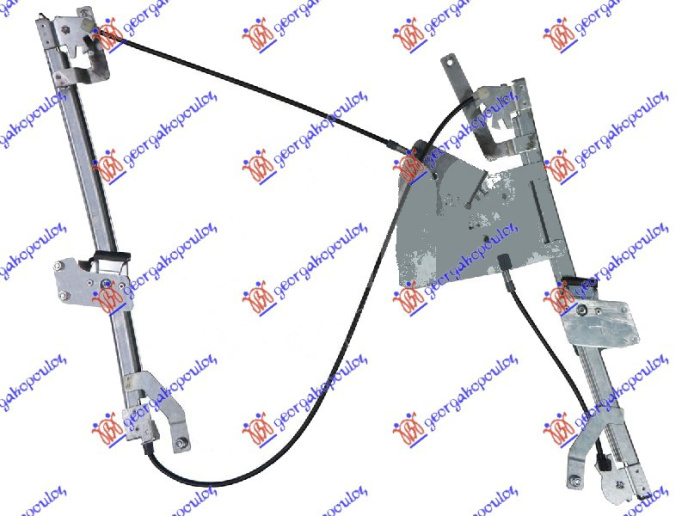 Ngritës/rregullator për dritaren e përparme elektrik (pa motor) (А cilësi)