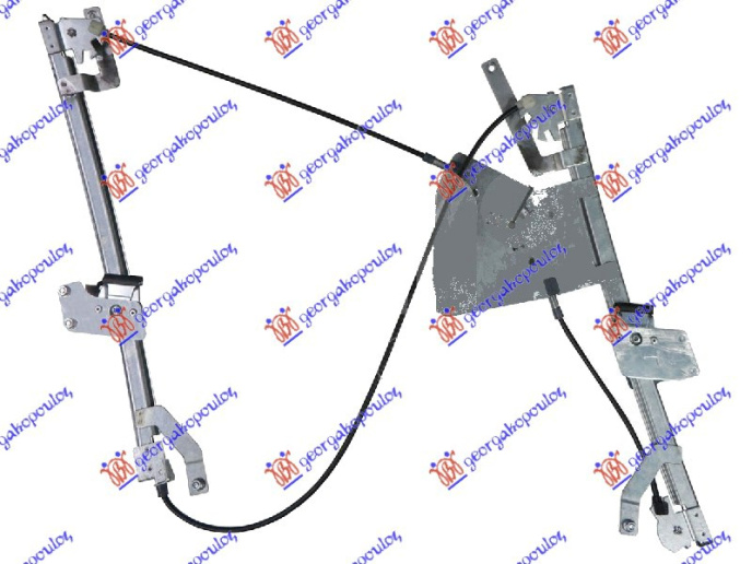 Ngritës/rregullator për dritaren e përparme elektrik (pa motor) (А cilësi)