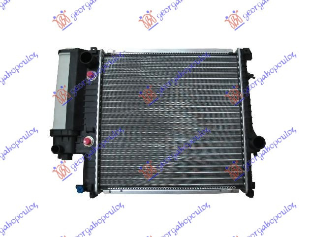 Radiator për motor të gjitha modelet benzinë (marsh automatik) (me/pa kondicioner) (440x440x32) (fletë metali)