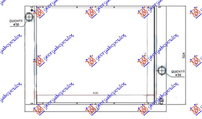 Radiator për motor të gjitha modelet benzinë (marsh manual) (620x490)