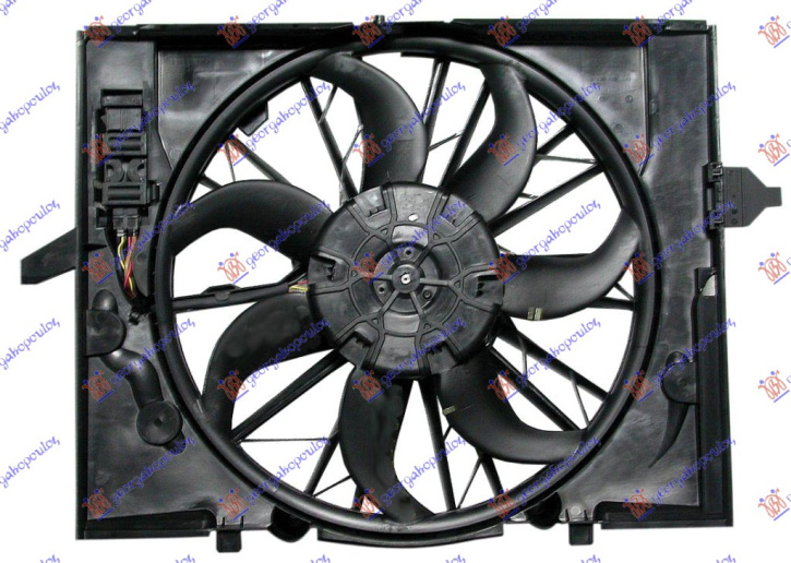 Ventilator për radiator me motor komplet (benzinë) (me kondicioner)
