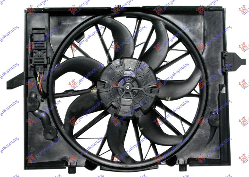 Ventilator për radiator me motor komplet (benzinë) (me kondicioner)