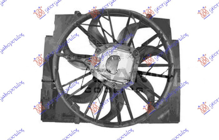 Ventilator komplet 2.0-2.5-3.0 dizel (500mm) (600W) (3 pinë)