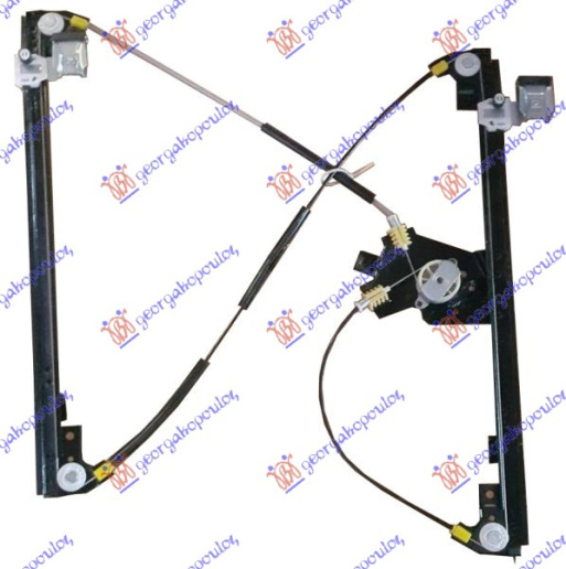 Ngritës/rregullator për dritaren e përparme elektrik (pa motor)