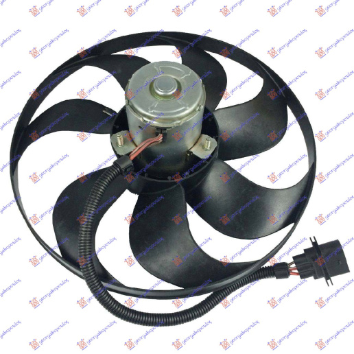 Ventilator për radiatorpër motor (Motor + helikë) (345mm) (250/60w) (3 pinë) (7 karcë)