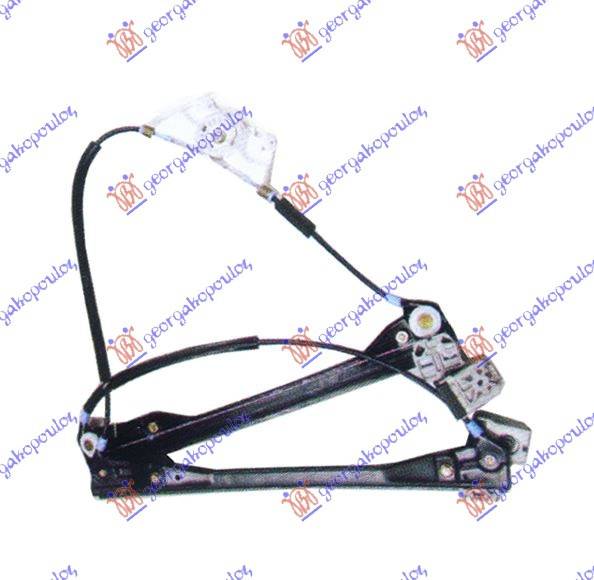 Ngritës/rregullator për dritaren e përparme 3 dyer elektrik (pa motor)