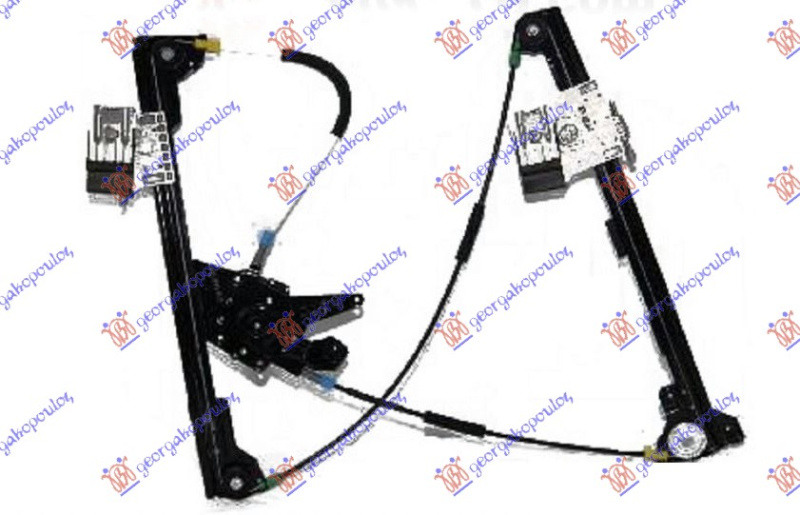 Ngritës/rregullator për dritaren e përparme elektrik (pa motor) kabriolet