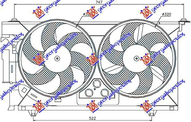 Ventilator komplet dopio (me kondicioner) benzinë
