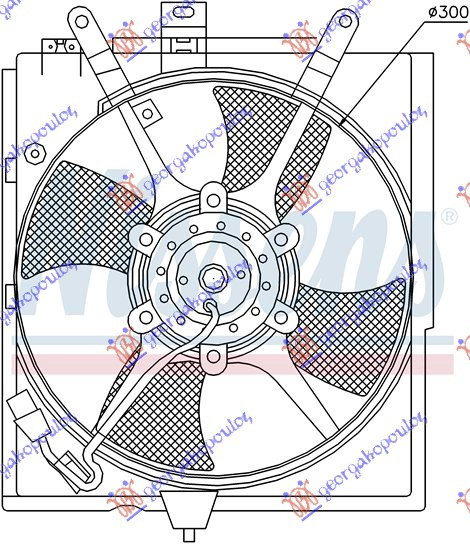 Ventilator komplet (me kondicioner) 1.6-1.8-2.0 benzinë