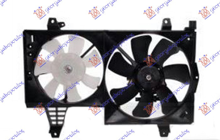 Ventilator komplet (dopio) 2.0 TURBO benzinë (320/250mm)