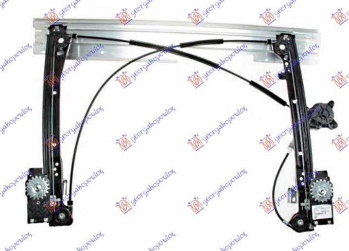 Ngritës/rregullator për dritaren e përparme elektrik (pa motor) 08-