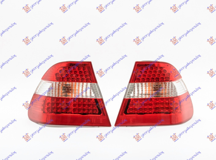 Drita stop kuq-bardhë LED