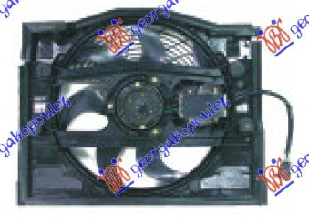 Ventilator për radiator me motor komplet benzinë/dizel (pa njësi kontrolluese)
