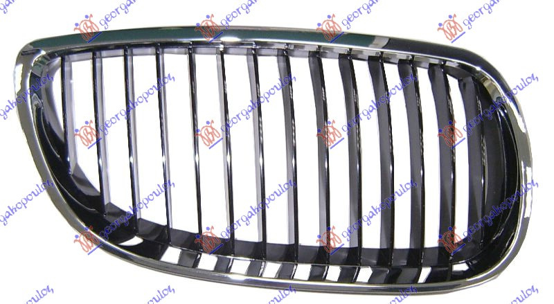 Maskë pvc/grilë (krom-me ngjyrë të zezë)