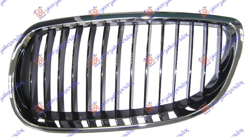 Maskë pvc/grilë (krom-me ngjyrë të zezë)
