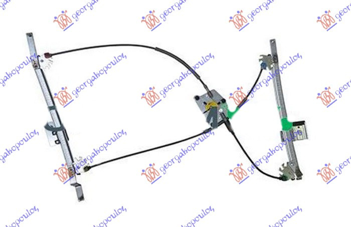 Ngritës/rregullator për dritaren e përparme elektrik (pa motor) 10- kupe (А cilësi)