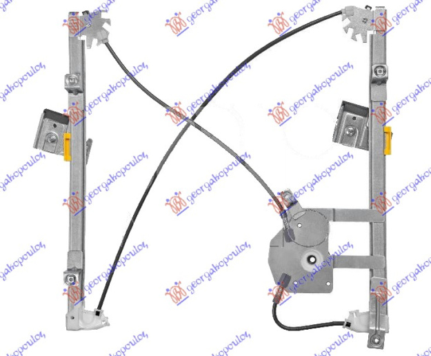 Ngritës/rregullator për dritaren e përparme elektrik (pa motor) (А cilësi)
