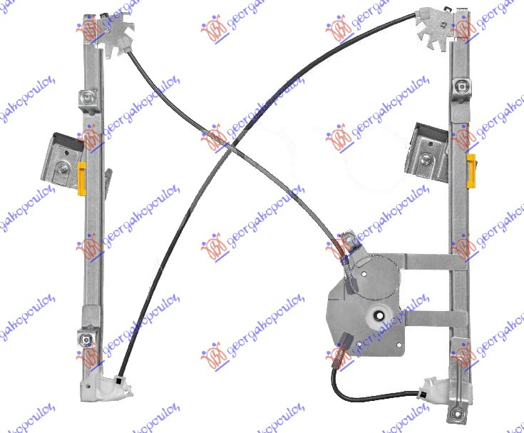 Ngritës/rregullator për dritaren e përparme elektrik (pa motor) (А cilësi)