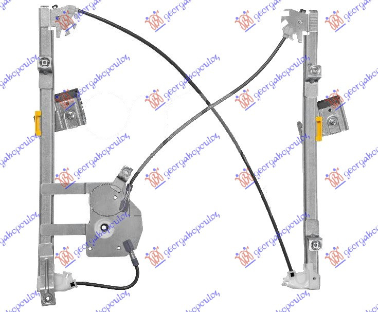 Ngritës/rregullator për dritaren e përparme elektrik (pa motor) (А cilësi)