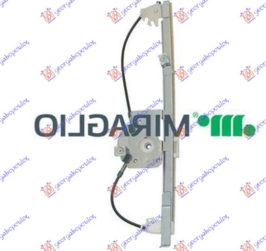 Ngritës/rregullator për dritaren e pasme elektrik (pa motor) (А cilësi)