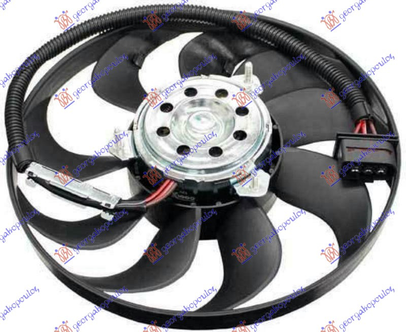 Ventilator për kondicioner (Motor + Ventilator) 1.8 turbo benzinë (290mm) (3 pinë)