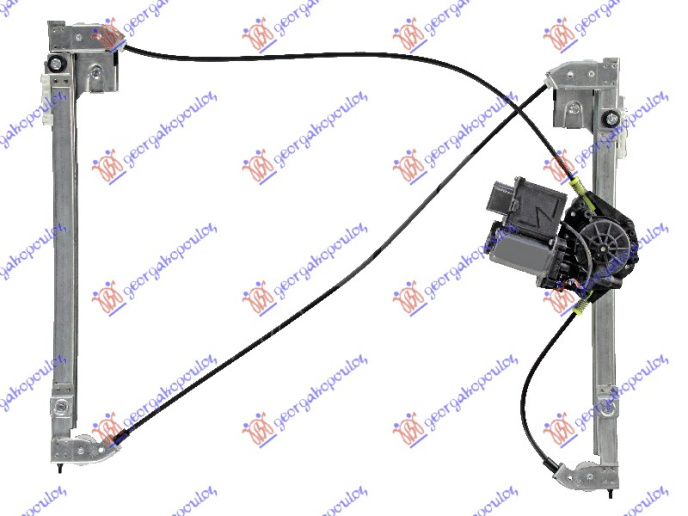 Ngritës/rregullator për dritaren e përparme elektrik me motor 3 dyer