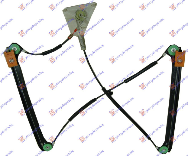 Ngritës/rregullator për dritaren e përparme 3 dyer (pa motor)
