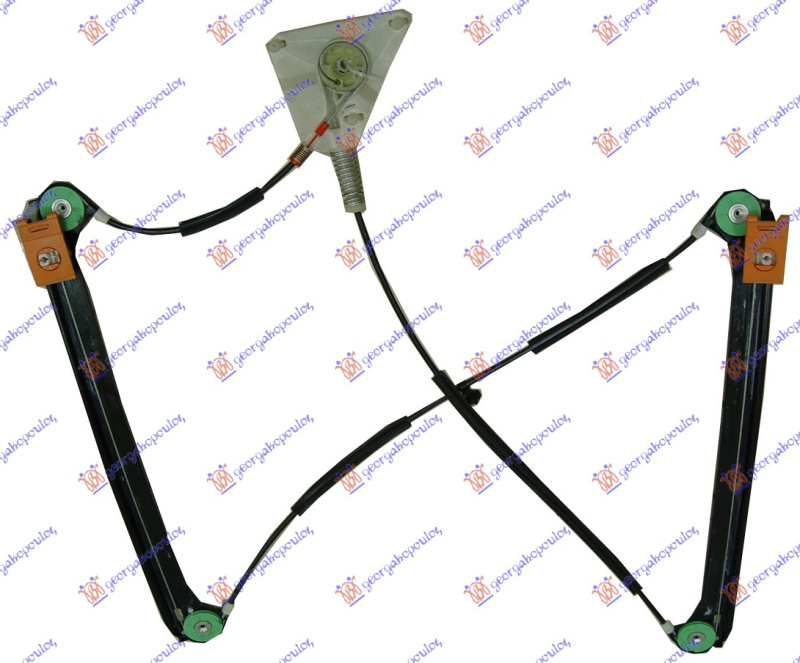 Ngritës/rregullator për dritaren e përparme 3 dyer (pa motor)