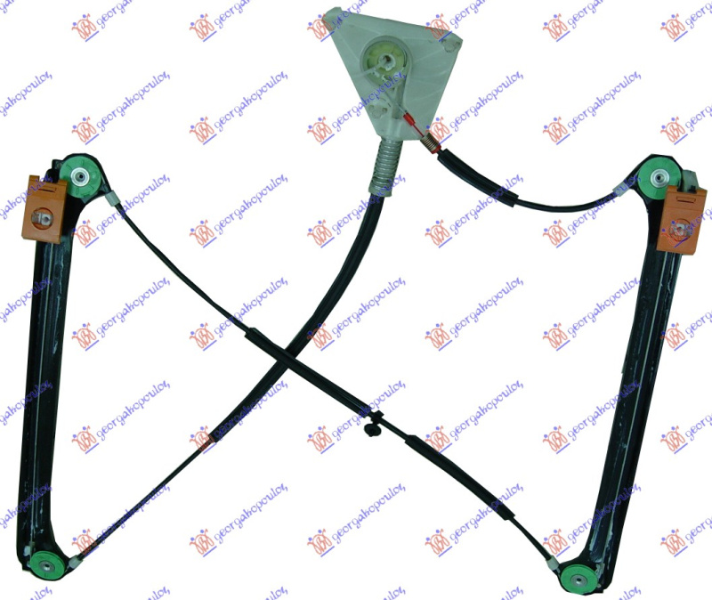 Ngritës/rregullator për dritaren e përparme 3 dyer (pa motor)