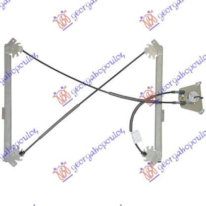 Ngritës/rregullator për dritaren e përparme 3 dyer (pa motor) (А cilësi)