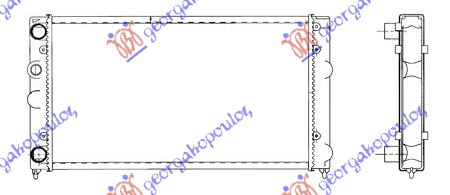 Radiator për motor 1,6 (52x32)