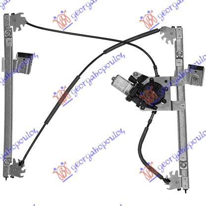 Ngritës/rregullator për dritaren e përparme elektrik me motor 3/5 dyer (А cilësi)