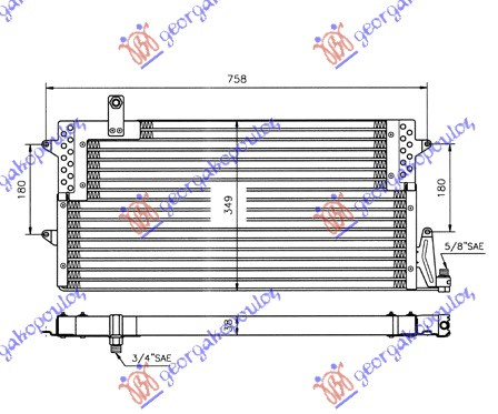 Radiator i kondicionerit (71x34.9x3.8)