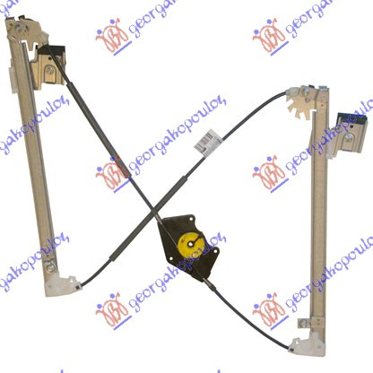 Ngritës/rregullator për dritaren e përparme elektrik (pa motor) (А cilësi)