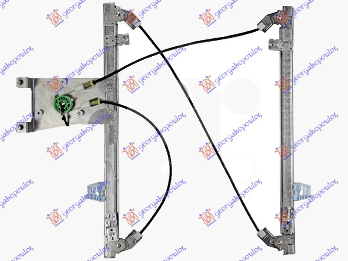 Ngritës/rregullator për dritaren e përparme elektrik (pa motor) (А cilësi)