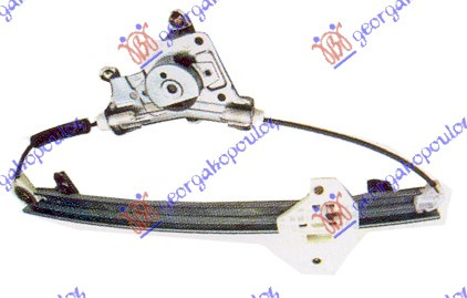 Ngritës/rregullator për dritaren e pasme elektrik (pa motor)