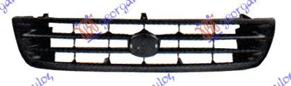 Maskë pvc/grilë me ngjyrë të zezë (tërheq në rrotat e pasme)